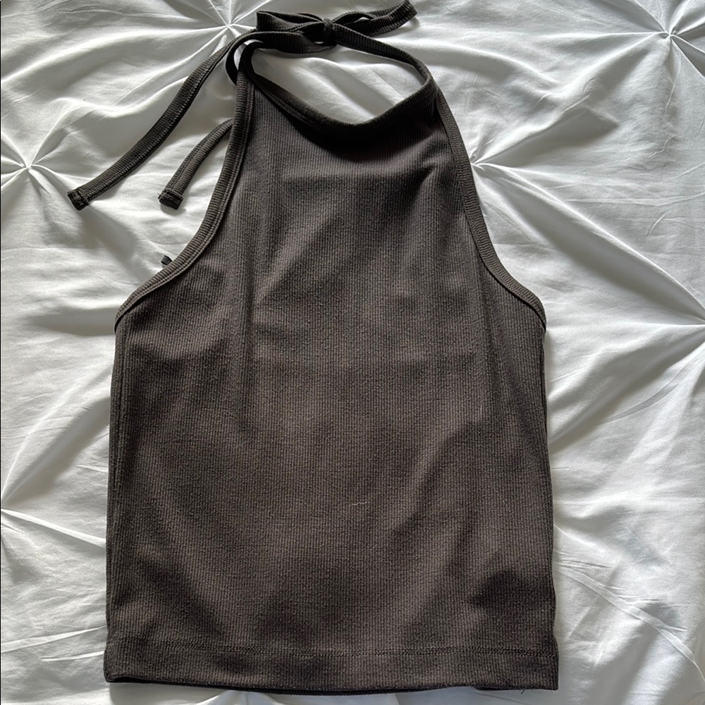 Elegant Black Halter Top